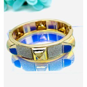 Studded gold cuff